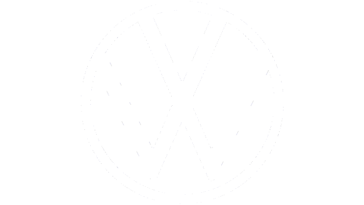 Volkswagen logo white